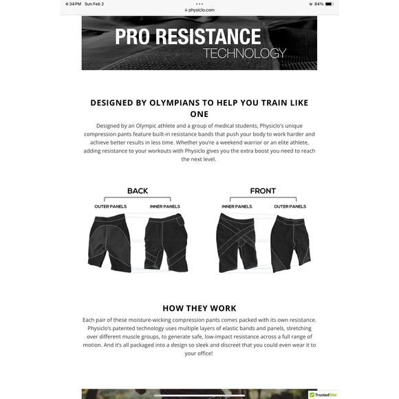 NWT $110 Physiclo Pro Resistance Capris for Women - Black Size XS - Picture 5 of 12